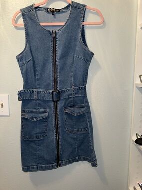 Rewash Light Blue Denim Top with Tank Silhouette